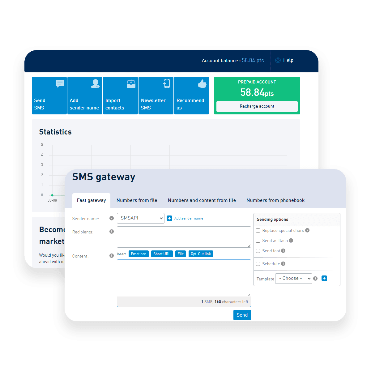 Клиентски панел - SMSAPI